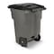 Toter Toter 96 Gal. Trash Can Graystone with Quiet Wheels and Lid ANA96 - alternate 3
